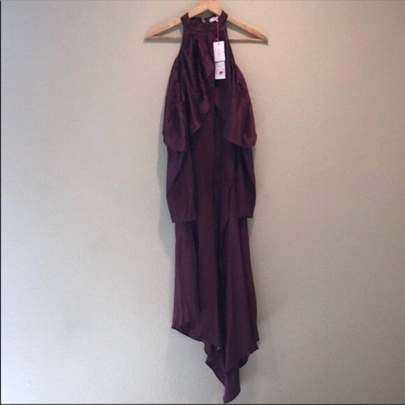 Parker Womens Size 2 Tanya Asymmetric Silk Dress - Picture 5 of 8